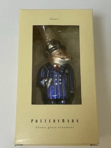 Pottery Barn Donner Rentier mundgeblasenes Glas Weihnachtsschmuck. Rentner. Feder - Bild 1 von 5