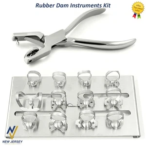 Kit de abrazaderas de goma dental para presas juego de abrazaderas de borde 12 piezas con bandeja Ainsworth - Imagen 1 de 3