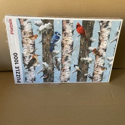Piatnik 1000 шт. пазл «Рождественские птицы» в заводской упаковке редкая трудно найти - Изображение 1 из 4