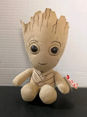 Marvel Avengers Groot TY Beanie Baby Plush Stuffed Toy Regular Adorable Gift - Image 1 of 4
