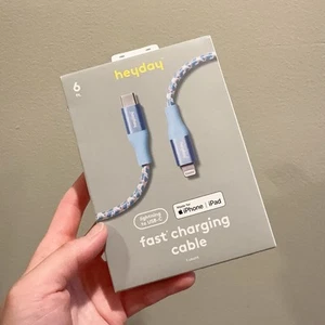 Nowy zapieczętowany kabel pleciony 6' USB-C - heyday blue iPhone iPad - Zdjęcie 1 z 6