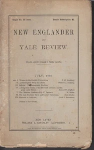 NEW ENGLANDER & YALE REVIEW 7 1886 Emerson; Democratici; Inni dell'XI secolo - Foto 1 di 1