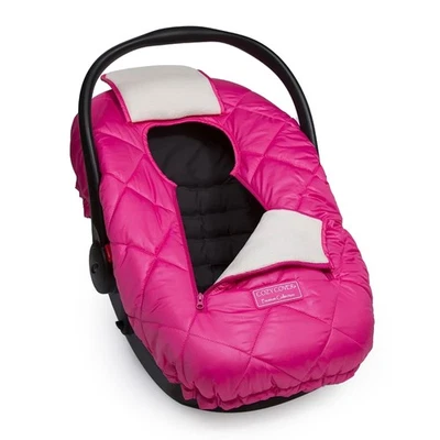 CozyBaby Premium Infant Car Seat Cover with Dual Zippers & Elastic Edge, Pink - Image 1 of 4