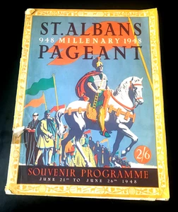 VINTAGE ST ALBANS 948 MILLENARY 1948 PAGEANT SOUVENIR PROGRAMME JUNE 21ST-26TH - Bild 1 von 5