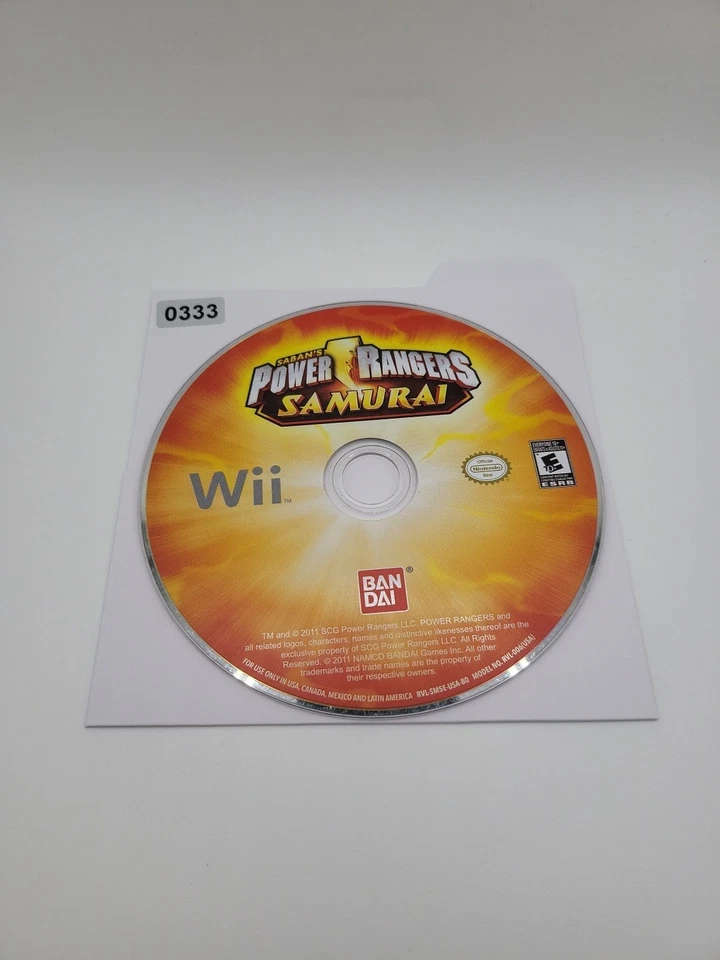 Power Rangers Samurai (Nintendo Wii, 2011) DISC ONLY NO TRACKING! - Image 1 of 1