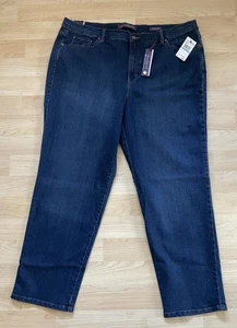 Gloria Vanderbilt AMANDA Damen Gr. 20 Original Schlankmacher Blau Jeans Neu mit Etikett Neu - Bild 1 von 1