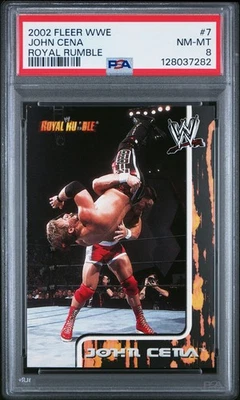 Fleer WWE 2002 John Cena #7 Royal Rumble PSA 8 (RC) Foto 1 de 2