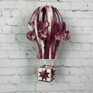 Mongolfiera Ombré Filato Kitsch Plastica Tela Galleggiante Appeso Mobile Nursery - Foto 1 di 10