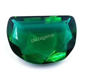 Lab Grown 87 Ct EGL Certified Deep Green Moldavite Fancy Cut Loose Gems 4SUB - Picture 1 of 8