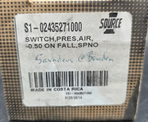 SOURCE 1 Furnace Air Pressure Switch S1-02435271000 NEW - Picture 1 of 2