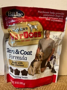 Bil-Jac America's VetDogs Skin & Coat Formula Dog Treats 10 Oz - Picture 1 of 4
