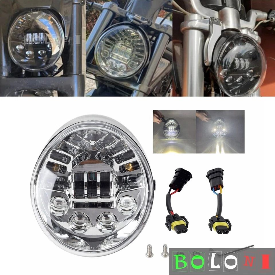 Faro LED PUNTO para Harley V-Rod VRSCA Night Rod Special VRSCDX 2002-2017 Foto 1 de 4