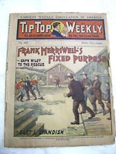 Antiq. Tip Top Weekly-Pulp Fiction Magazine-#405-Frank Merriwell's Fixed Purpose