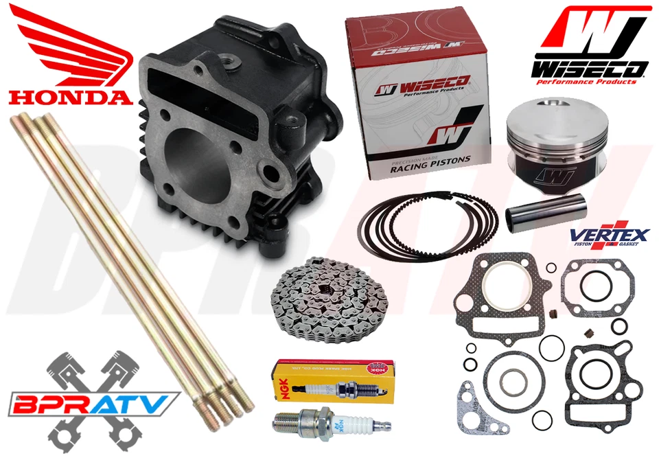 Honda CRF70F CRF 70 Cylinder WISECO Piston Gasket Stud Top End Rebuilt Kit 04-12 - Image 1 of 4
