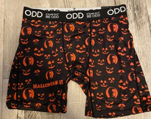 STAND OUT BE ODD HALLOWEEN II Black JACK-O-LANTERN Briefs Men's Large NWT - Picture 1 of 3