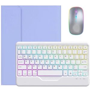 Backlit Keyboard Mouse With Case Cover For iPad 6/7/8/9/10th Gen Air 4 5 Pro 11 - Picture 1 of 50