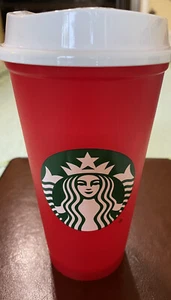 Starbucks Holiday Winter 2021 Color Changing Reusable Hot Cup Red to Pink Tasse - Bild 1 von 6
