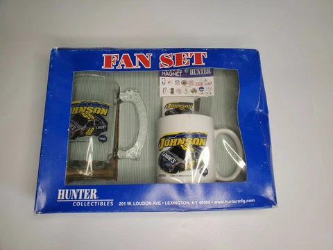 HUNTER COLLECTIBLES NASCAR 3 PIECE FAN SET #48 JJ JOHNSON LOWE'S Cover