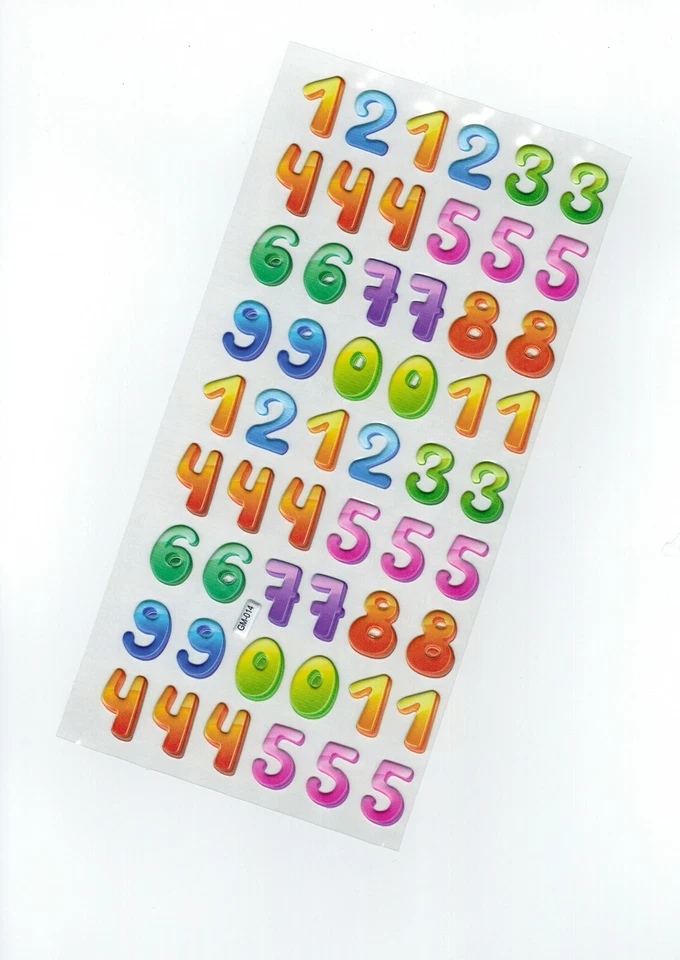 NEW! Fun Scrapbooking Planner Stickers | Number Stickers - Image 1 of 1