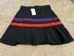 GYMBOREE WINTER PENGUIN BLACK RED PURPLE SWEATER SKIRT 10 or 12 NWT DRESSY - Picture 1 of 1