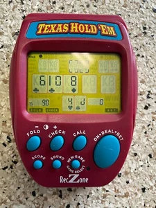 Reczone Texas Hold Em Electronic Handheld Travel Pocket Poker Game CS2090 - Picture 1 of 3
