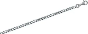 Chaine en Argent 925/000 - Maille Gourmette Diamantée 4 Faces - Largeur 2,5 mm - Imagen 1 de 3