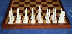 COMPLETE IVORY / BONE CHESSBOARD - Picture 1 of 6