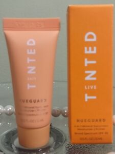 2Hueguard Live Tinted 3-In-1 Sunscreen, Moisturizer, & Primer. 0.5 oz NIB SPF 30
