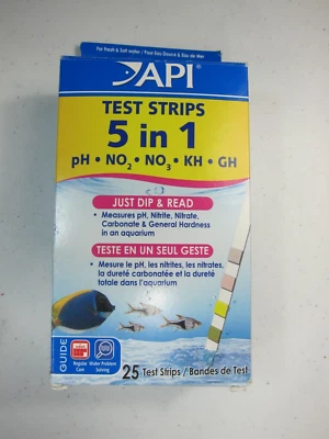 **19 Count** API Test Strips Saltwater Freswater PH,Nitrites,Gh,Kh Read Discript - Image 1 of 4