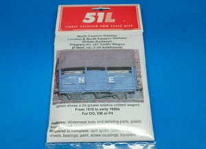 North Eastern Railway NER LNER Diagram K1 10T Cattle Wagon Kit un built OO gauge - Picture 1 of 2