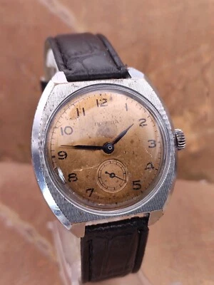 Vintage Watch Pobeda Salmon Cooper Dial 2602 Mechanical Soviet Men Wristwatch - Image 1 of 4