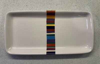 Tabletops Unlimited Havana Multicolor Stripe Through Middle Tray Only - Image 1 of 4