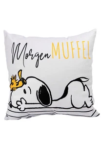 Cojín decorativo The Peanuts Snoopy - Mufla de la mañana - Cojín decorativo Almohada 30 x 30 cm - Imagen 1 de 3