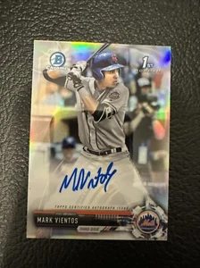 Mark Vientos 2017 Bowman Chrome 1st Refractor Auto /499 Draft Autograph CDA-MV - Picture 1 of 6