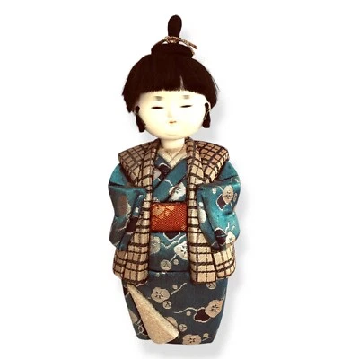 Boneca japonesa Kimekomi quimono Kawaii menino fofo artesanato feito à mão arte para casa decoração B1 - Imagem 1 de 4
