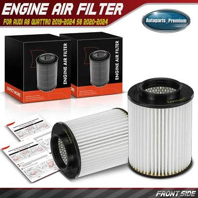 2x Filtro de aire del motor para Audi A8 Quattro 2019-2024 S8 2020-2024 V6 3,0 L V8 4,0 L Foto 1 de 4