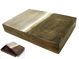 (33139) CAJA MADERA MITAD MARRON ESTRIAS GRANDE - Picture 1 of 1