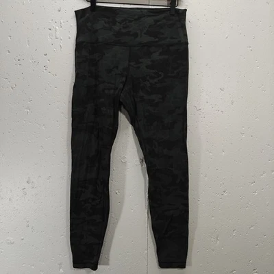 Lululemon Womens 12 Camo Leggings Athleisure Yoga Running Workout - Image 1 of 4