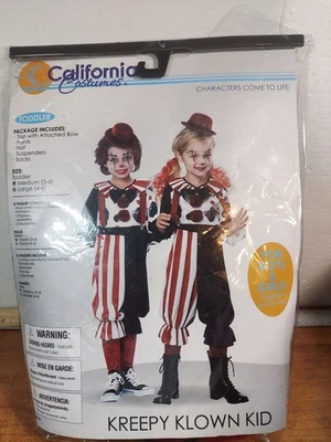 California Costumes Kreepy Klown Creepy Clown Toddlers Halloween Costume - Image 1 of 4