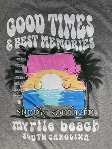 Simply Southern Collection Myrtle Beach Youth Girls T-Shirt Large New NWT - Picture 1 of 12