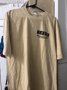 Crazy Shirts Maglietta Divertente Tinta Birra Uomo Taglia Large Doppio Lato Logo Camicia Commedia - Foto 1 di 5