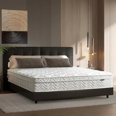 Orthopädische 90x200 cm Federkernmatratze Komfortschaum 7-Zonen H2/H3 - Bild 1 von 4