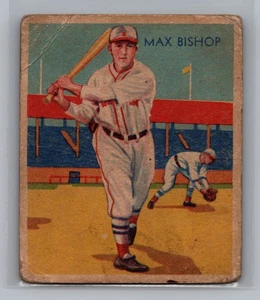 1934-36 National Chicle Diamond Stars Max Bishop Boston Red Sox #6 9575 - Picture 1 of 2