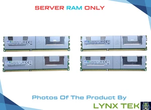 Lot of 4 Samsung 32GB 4Rx4 PC3L-12800L M386B4G70DM0-YKO ECC LRDIMM Server RAM - Picture 1 of 2
