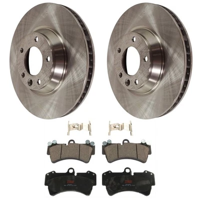 TRW 套件-072724-20 刹车盘和刹车片套件 2 轮套装前适用于大众奥迪 Q7 07-15 — 第 1/4 张图片