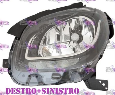 COPPIA FARI FANALE PROIETTORE DX+SX H4 A LED SMART FORTWO 14> DAL 2014 IN POI - Imagen 1 de 3