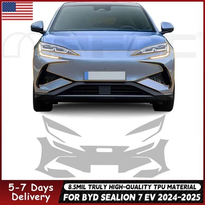 For BYD Sealion 7 EV 2024 2025 Front Bumper PreCut Paint Protection Film PPF TPU - Image 1 of 4