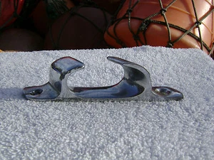 BARCO DE ESTRANGULAMIENTO DE 4+3/4 PULGADAS CROMADO SOBRE BRONCE FAIRLEAD (D2C323) - Imagen 1 de 4
