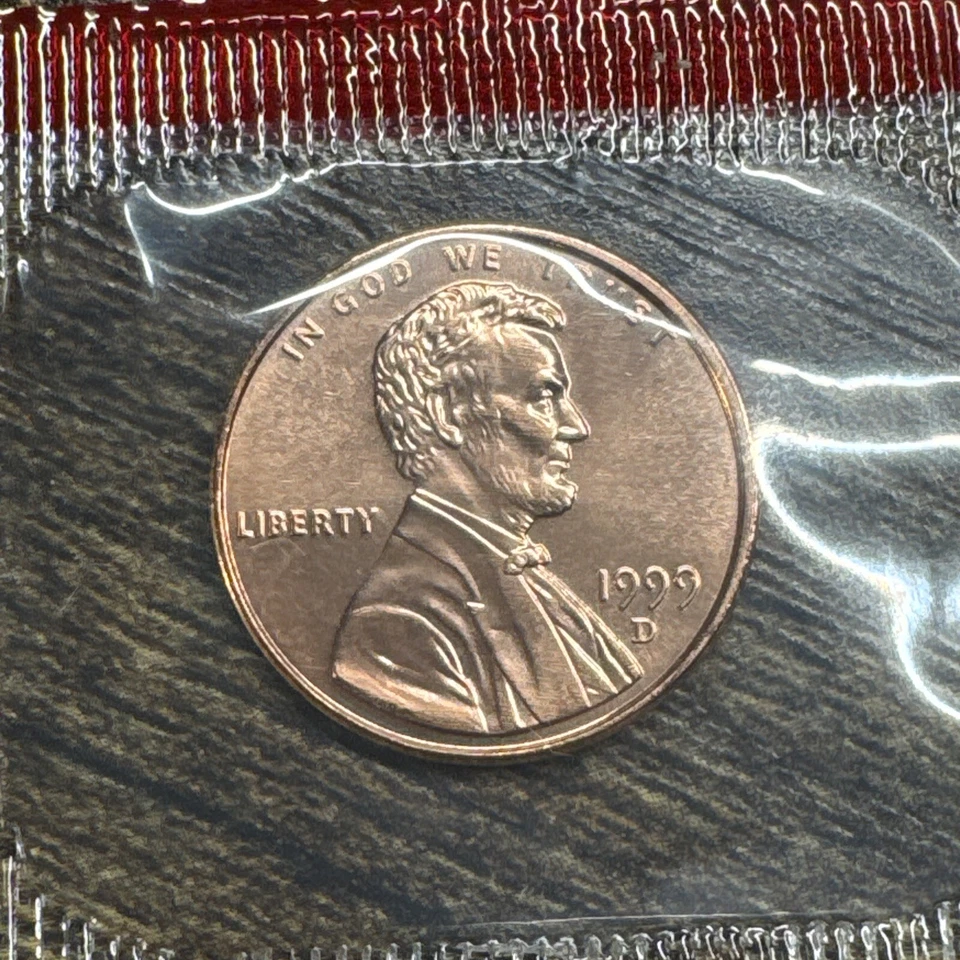 Centavo conmemorativo Lincoln 1999 D/penny en violonchelo original como nuevo BU gema sin circular Foto 1 de 1