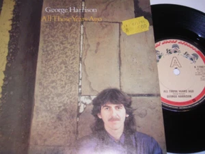 7" George Harrison All those Years ago - UK Top Zustand # 4327 - Bild 1 von 1